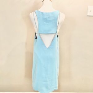 Silence + Noise Tiffany Blue Open Back Dress -Sz M